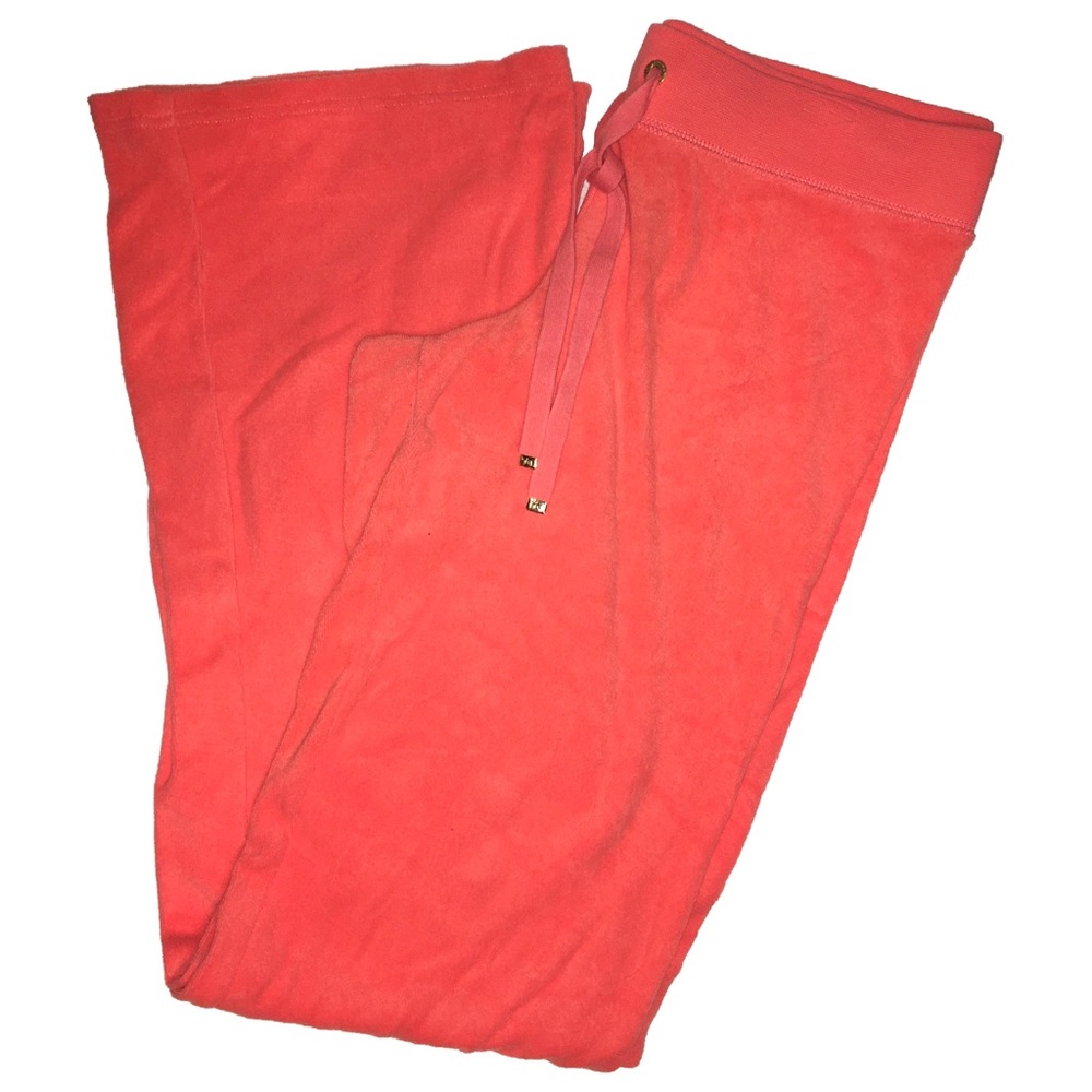 JUICY COUTURE TRACKSUIT BOTTOMS in CORAL